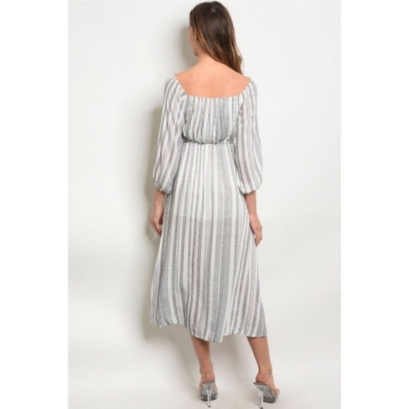 Bohemian Goddess Maxi Split Front Dress - Picture 2 of 4